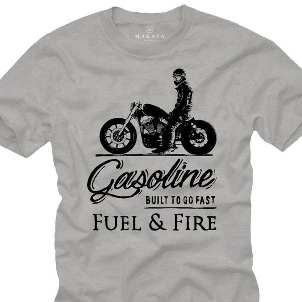Geschenke für Männer - Motorrad T-Shirt Vintage Cafe Racer - Motorcycle Gifts - Herren Shirt S-XXXXXL