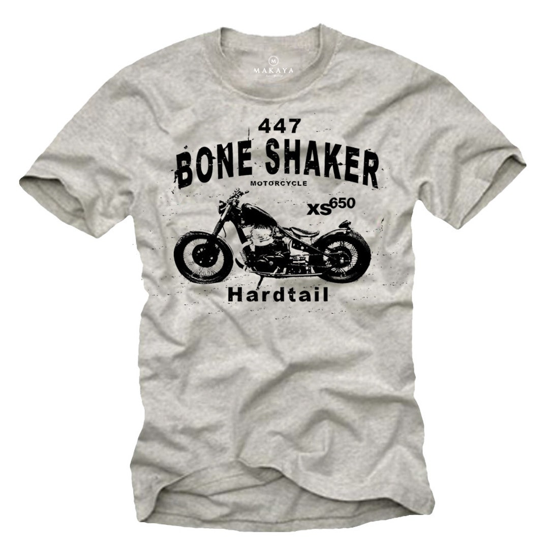 Uomo Maglietta Moto Biker T-Shirt Stampa Grafica Divertente - Foto 13