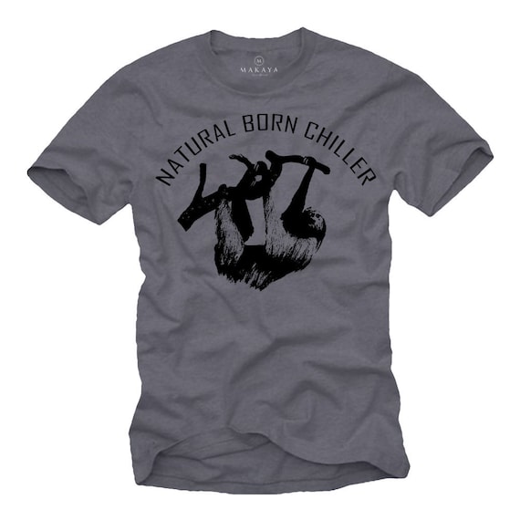 Coole und lustige Fun Shirts für Herren CHILLER T-Shirt schwarz Geschenke für Männer Größe S-XXXXXL