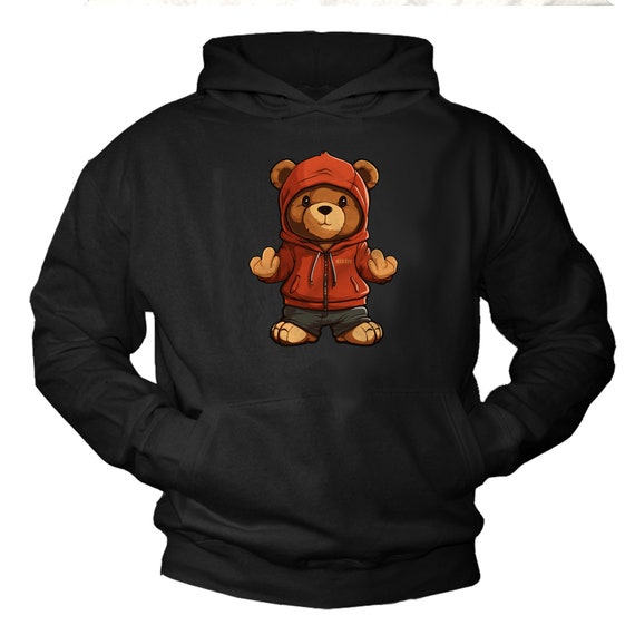 Men's teddy bear hoodie hotsell