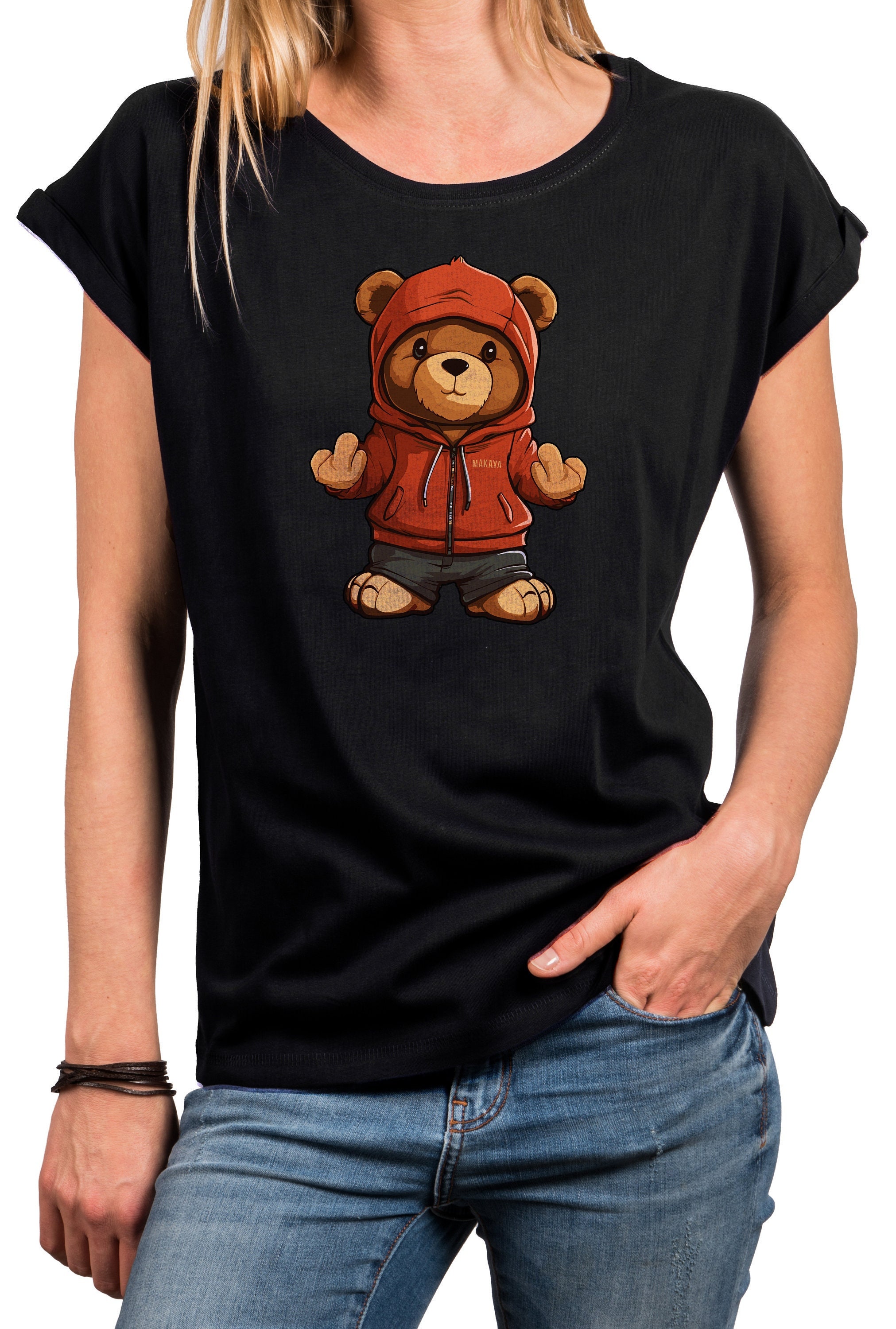 T-Shirt Homme Makaya - Motif "Le Roi Des Singes" - 100% Coton - Coupe Classique - Sérigraphie Haute Qualité