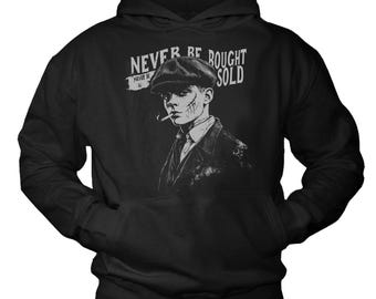 Men's sweater with saying - Young Blinder- hoodie with print vintage motif sweatshirt black sweater with hood for men S-4XL
