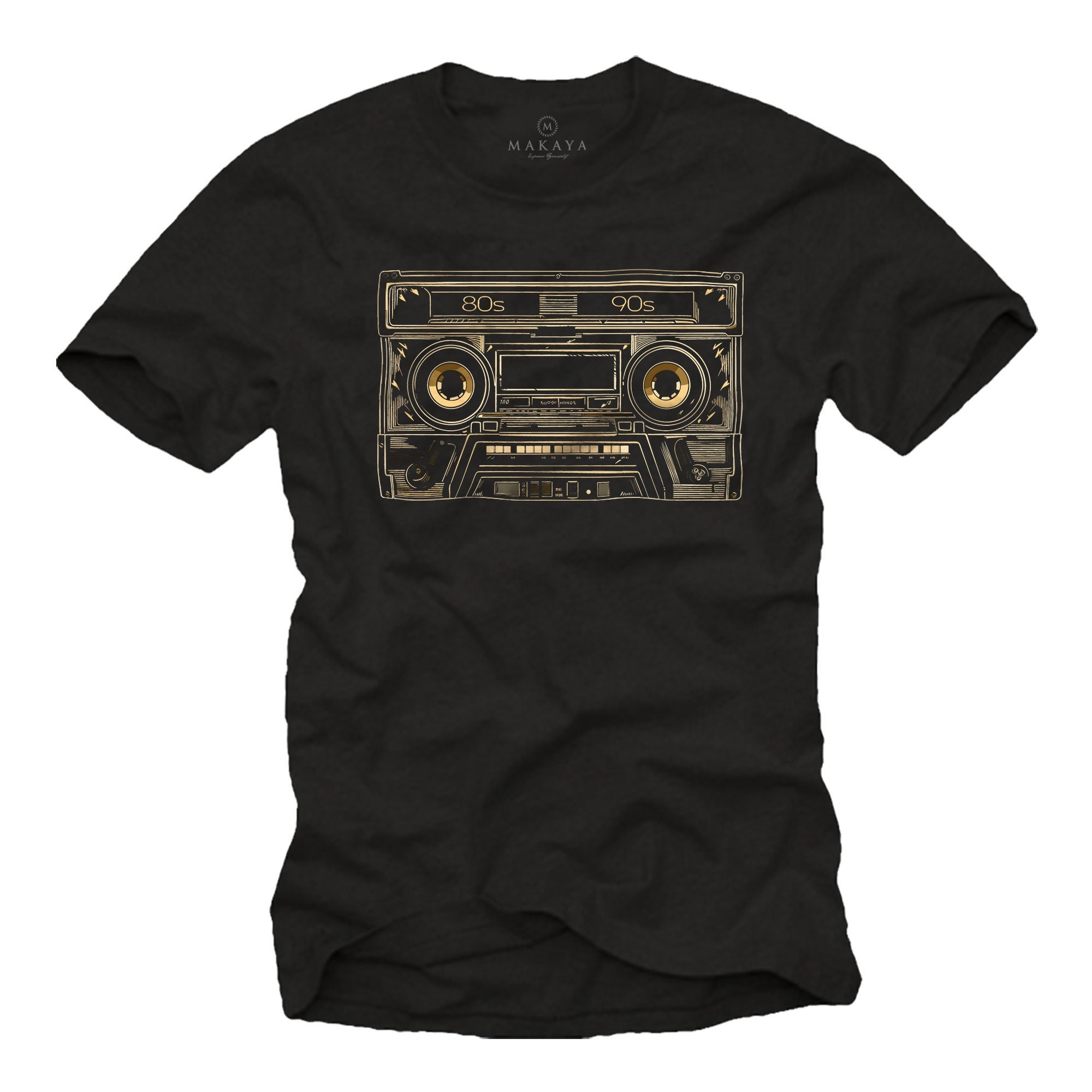Men's T-Shirt 80s 90s Hip Hop Mixtape Vintage Moitv Tape Cassette Oldschool Music Gifts for Men Musician