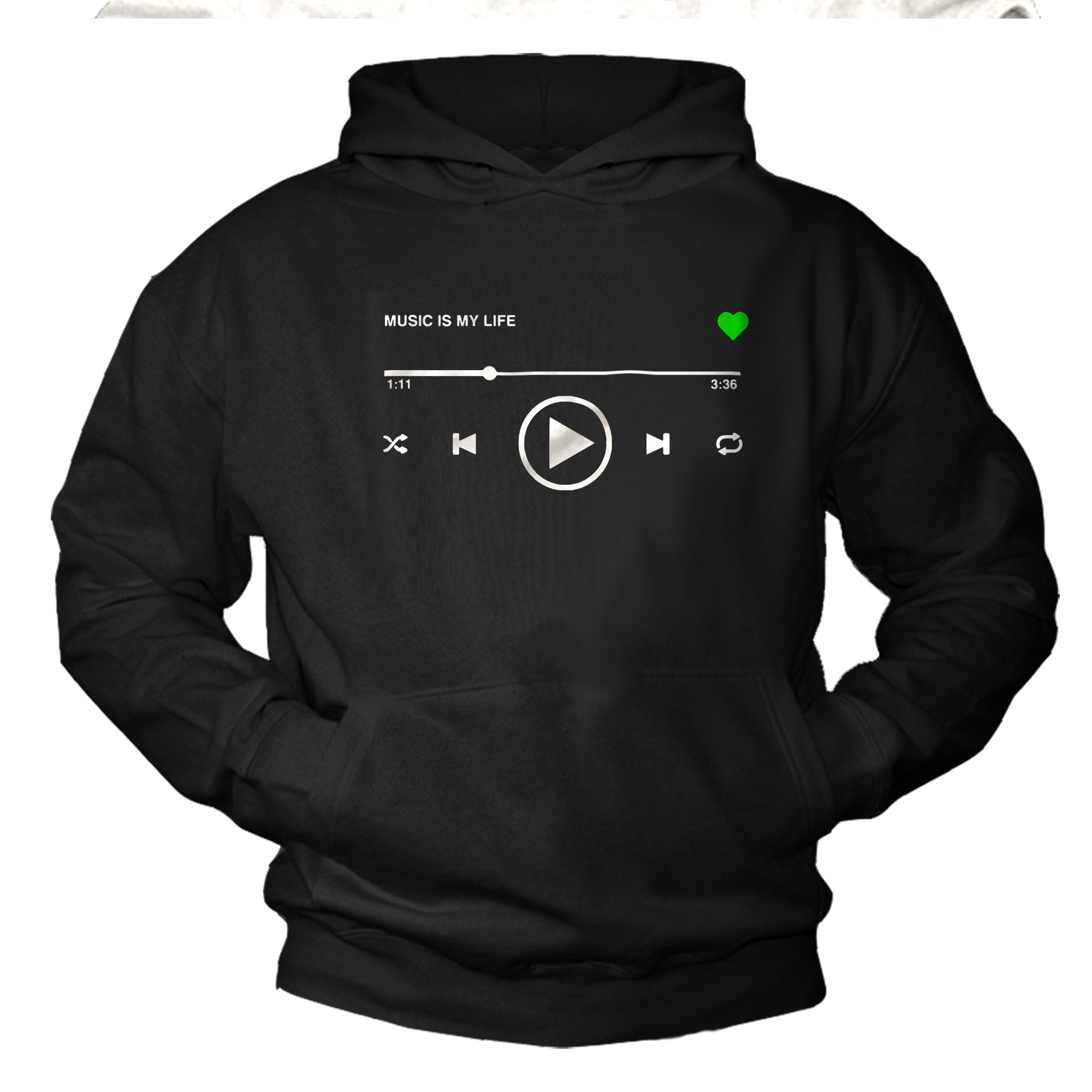 Lustiges Hip Hop Shirt Für Mädchen - Kopfhörer Mit Zunge Design
