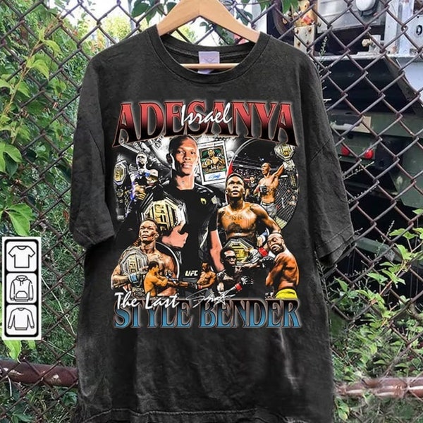 Vintage 90s Graphic Style Israel Adesanya Shirt - Israel Adesanya Hoodie - Mixed Martial Artist Tee For Man and Woman T-Shirt