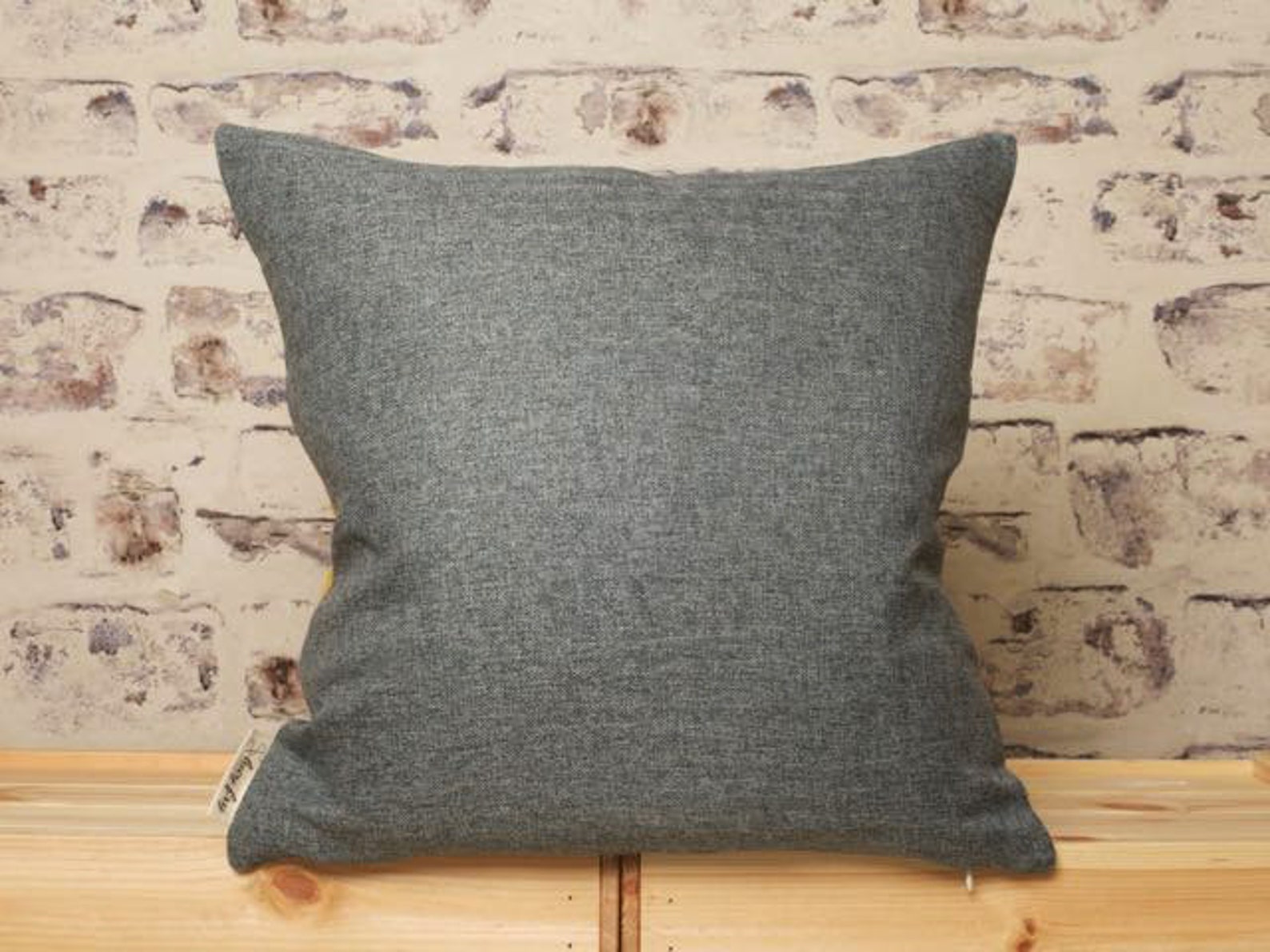 Teal and Grey Striped Cushion Cover Grey and Teal Pillow Etsy UK
