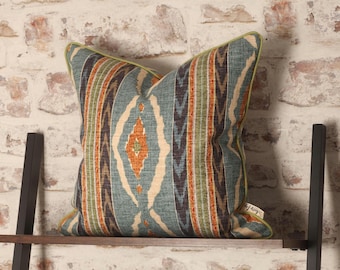 Boho Seafoam Square Cushion Cover: ILiv Santana Linen Blend