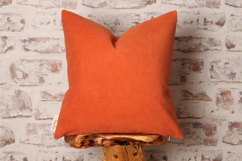 Burnt Orange and Teal Cushion Cover Corduroy Pillow Cover Etsy UK