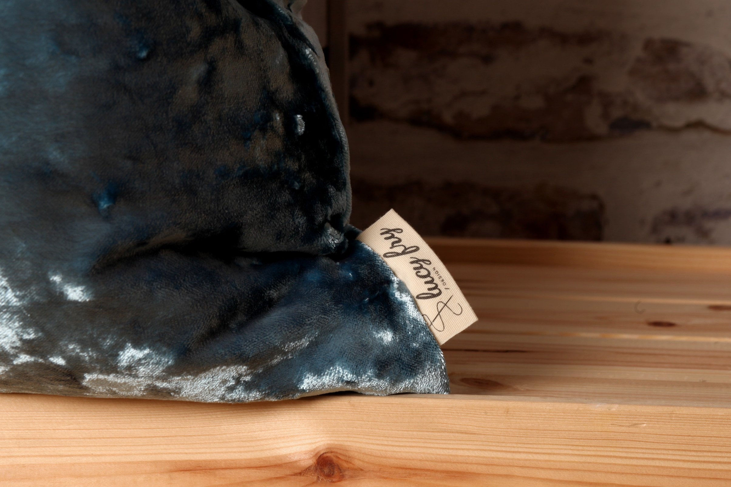 Azure Blue Crushed Velvet Cushion Cover Velvet Pillow Etsy