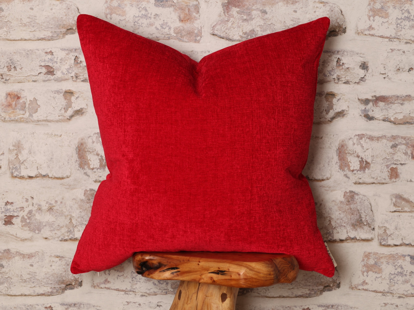Ruby Red Cushion Cover Solid Red Cushion Cover Red Pillow Etsy