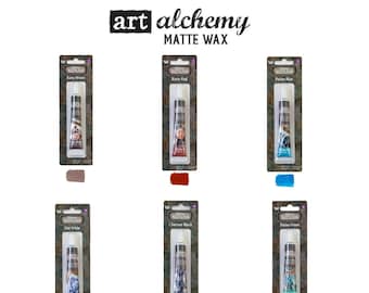 Matte Wax by Prima Art Alchemy: Red, Brown, Black, Green, Blue, White