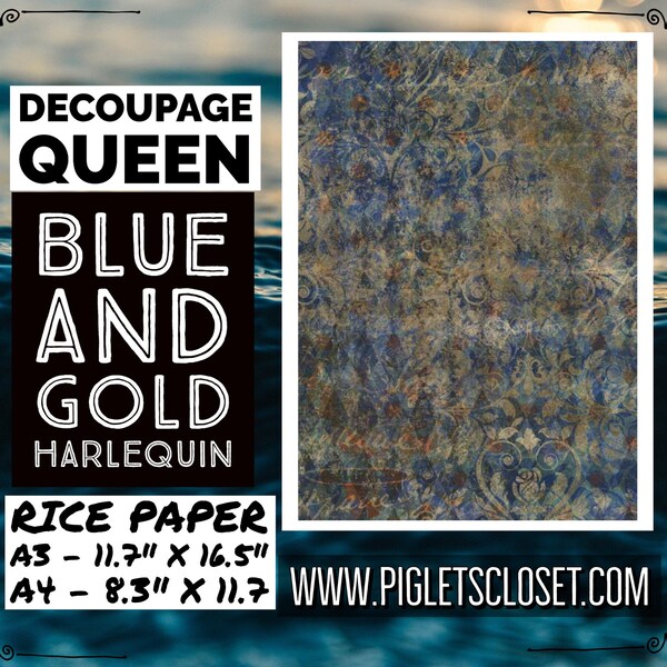 Harlequin Decoupage Paper Etsy