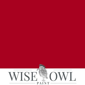 Perfect Red | Chalk Synthesis Paint | Furniture & Craft Paint | Wise Owl Paint