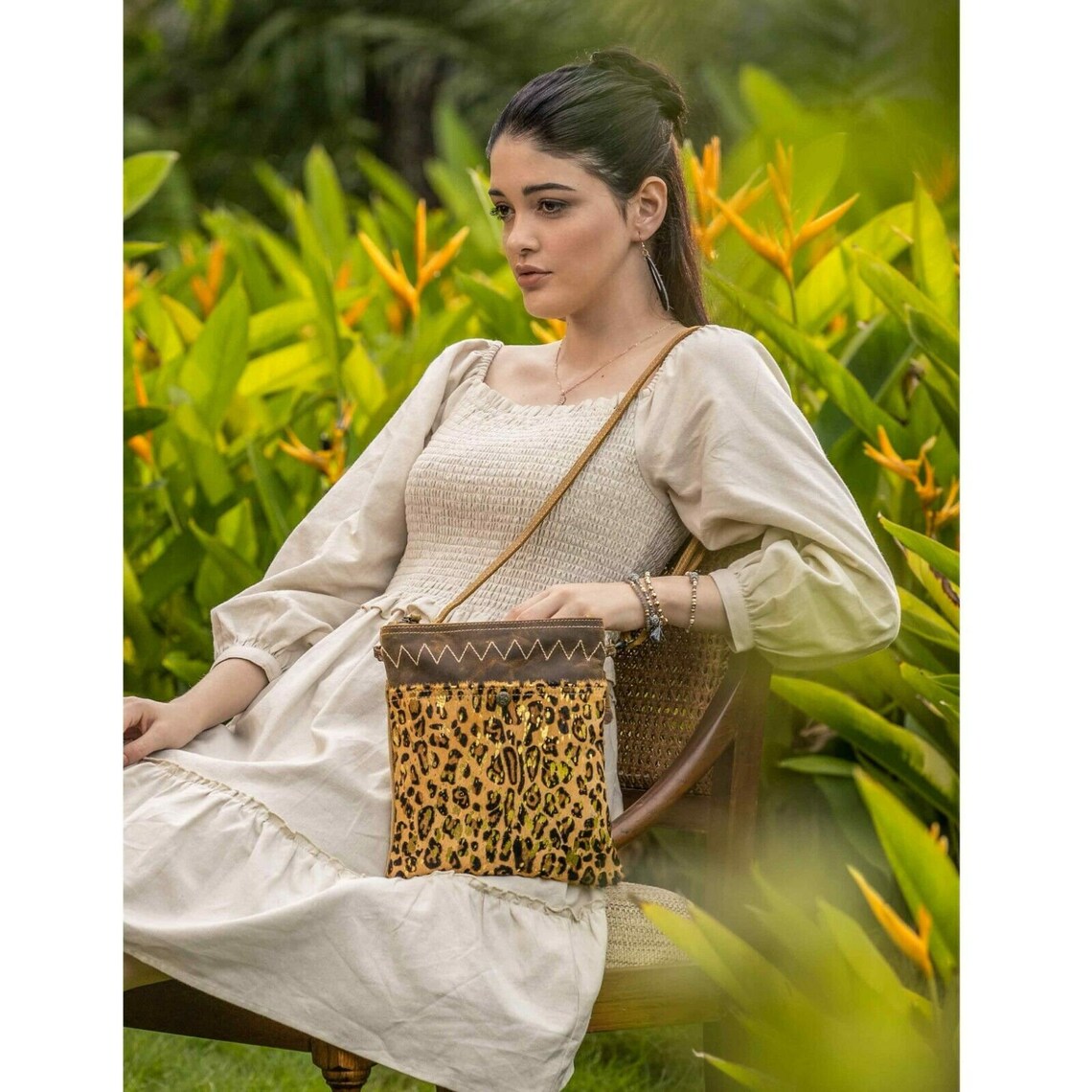 Myra Bags Spirit Animal Cheetah Print Canvas and Hairon Etsy