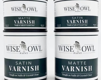 Matte | Wise Owl Top Coat Varnish | Clear Coat Protector | Decoupage Medium