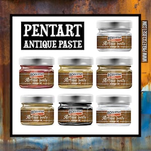 Antique Paste | Pentart | For Decoupage, Mixed Media, Furniture | 20 ml | 7 Colors. You choose