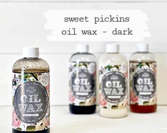 Dark Oil Wax | Sweet Pickins Milk Paint, Oil Wax Sealer, Milk Paint Sealer, Chippy Paint, Wax Topcoat