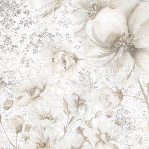Delicate Flower | A3 or A4 Rice Paper | Paper for Decoupage | Decoupage Queen