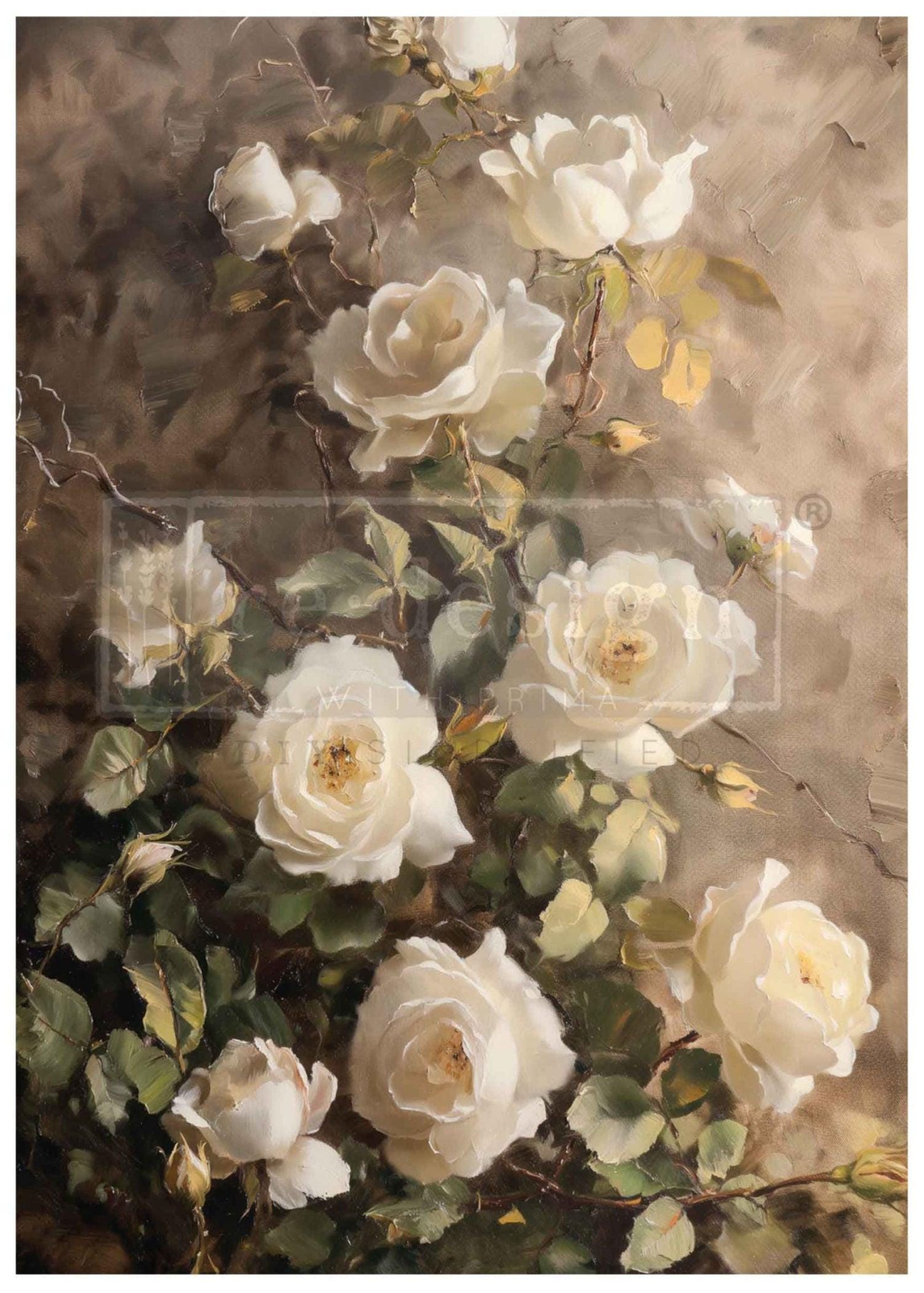 Silent Beauty | A1 Fiber Decoupage | Paper for Decoupage | Redesign ...