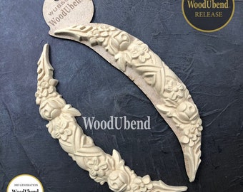Floral Swag #6000  | Heat Bendable Appliqués | WoodUBend Mouldings | Furniture & Craft Applique