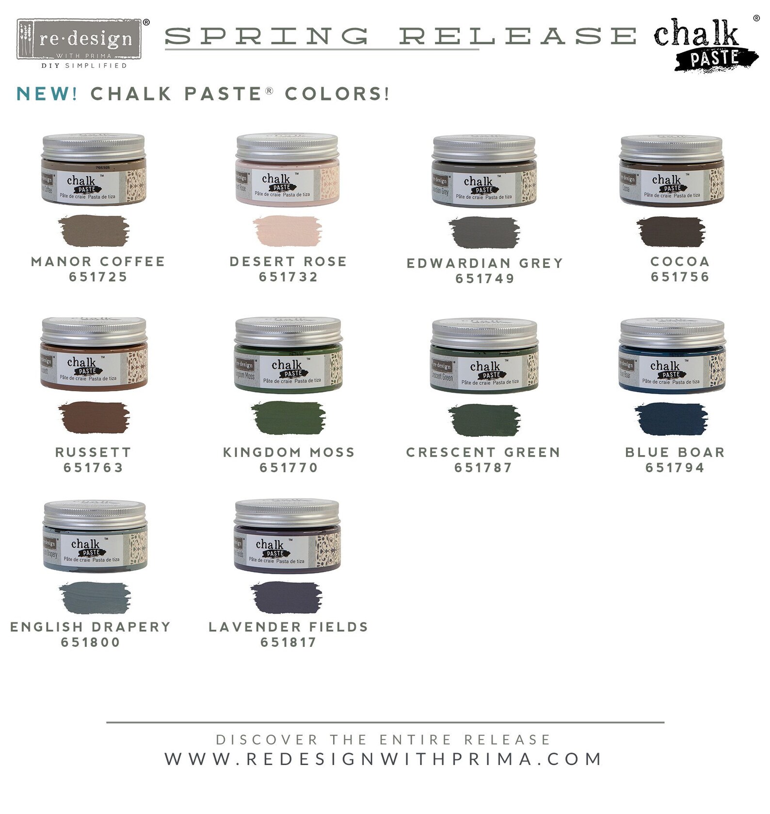 Blue Boar Chalk Paste 3.4oz Redesign With Prima Etsy