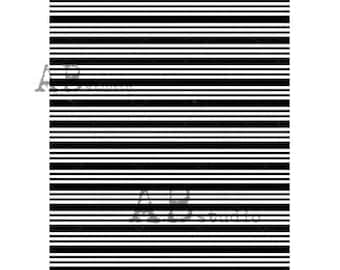 Black Stripes | A4 Rice Paper | Paper for Decoupage | AB Studios