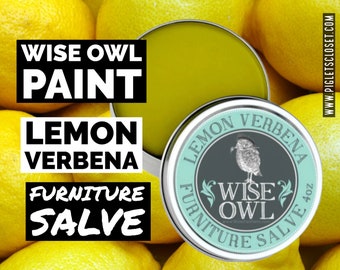 Lemon Verbena | Wood Salve | Wise Owl Paint, Wise Owl Salve, Wood Restore, Furniture Salve, Leather Conditioner, Wood Conditioner