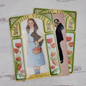Vintage 1992 Paper Doll & Clothing | Dorothy Visits Oz | Wizard of OZ