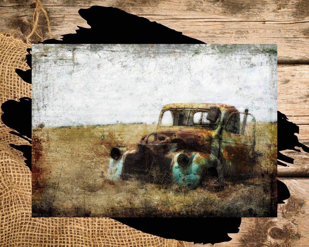 Abandoned Truck Rice Paper Decoupage Queen A4 Paper for Decoupage Rusty ...