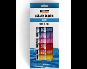 Matte Creamy Acrylic Set | 16ml (10 colors) | Pentart | Craft & Mixed Media