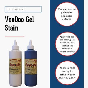 Au Naturel (Natural) Voodoo Gel Stain, Dixie Belle Paint, Water Based Stain, Wood Stain, Natural Finish, Natural Stain, Dixie Belle