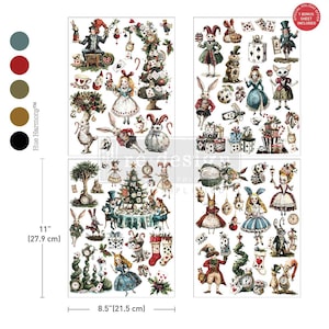 Whimsical Holiday Dreams | Middy Décor Transfer | Rub On Craft & Furniture Transfer | Redesign with Prima | Christmas