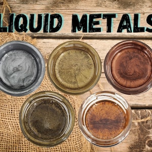Liquid Metals | Pentart, Liquid Pigments, Solvent Based, Metallic Pigments, Liquid Patina, Gilded Patina