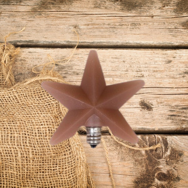 Cinnamon Star | Patriotic Silicone Light Bulb | Vickie Jean's Nightlight