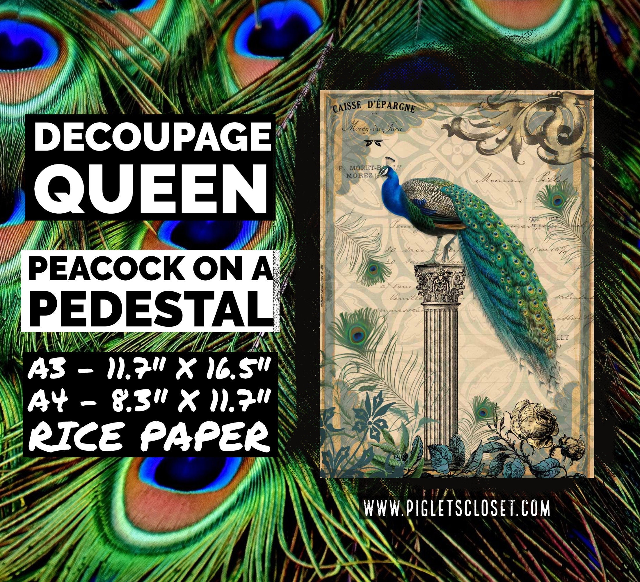 Large Haunting Tissue Paper - Decoupage Queen