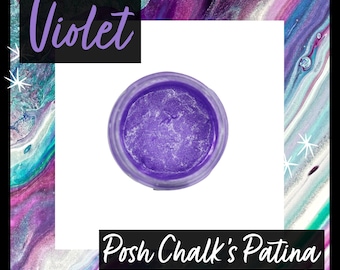 Violet | Posh Aqua Patina  | Posh Chalk | Metallic Oil-Based Gilding Wax Paste
