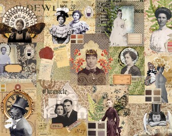 Photo Journal Masterboard | 19" x 29" 18lb Decoupage Tissue | Paper for Decoupage | Roycycled | Tissue Paper