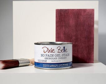 Georgian Cherry | No Pain Gel Stain | Dixie Belle Paint | Oil Based Wood Stain