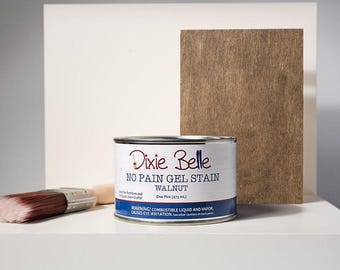 Walnut | No Pain Gel Stain | Dixie Belle Paint | Oil Based Wood Stain
