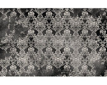 Re-design Prima Tissue Decoupage Paper 19" x 30" - Dark Damask