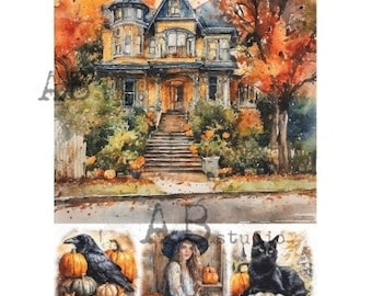 Autumn at Home | A4 Rice Paper | AB Studios | Paper for Decoupage