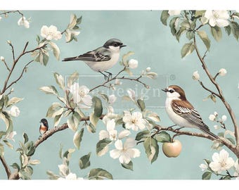 Whispering Wings | A3 Fiber Decoupage Paper | Redesign with Prima