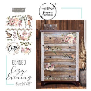 Cozy Evening | Decor Transfers | Redesign with Prima Rub-on Furniture Transfers