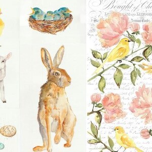 Spring Blocks | Decoupage Tissue | Roycycled Treasures