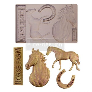 Majestic Beauty | 5&quot; x 8&quot; Silicone Decor Mould | Redesign with Prima | Farmhouse Horse