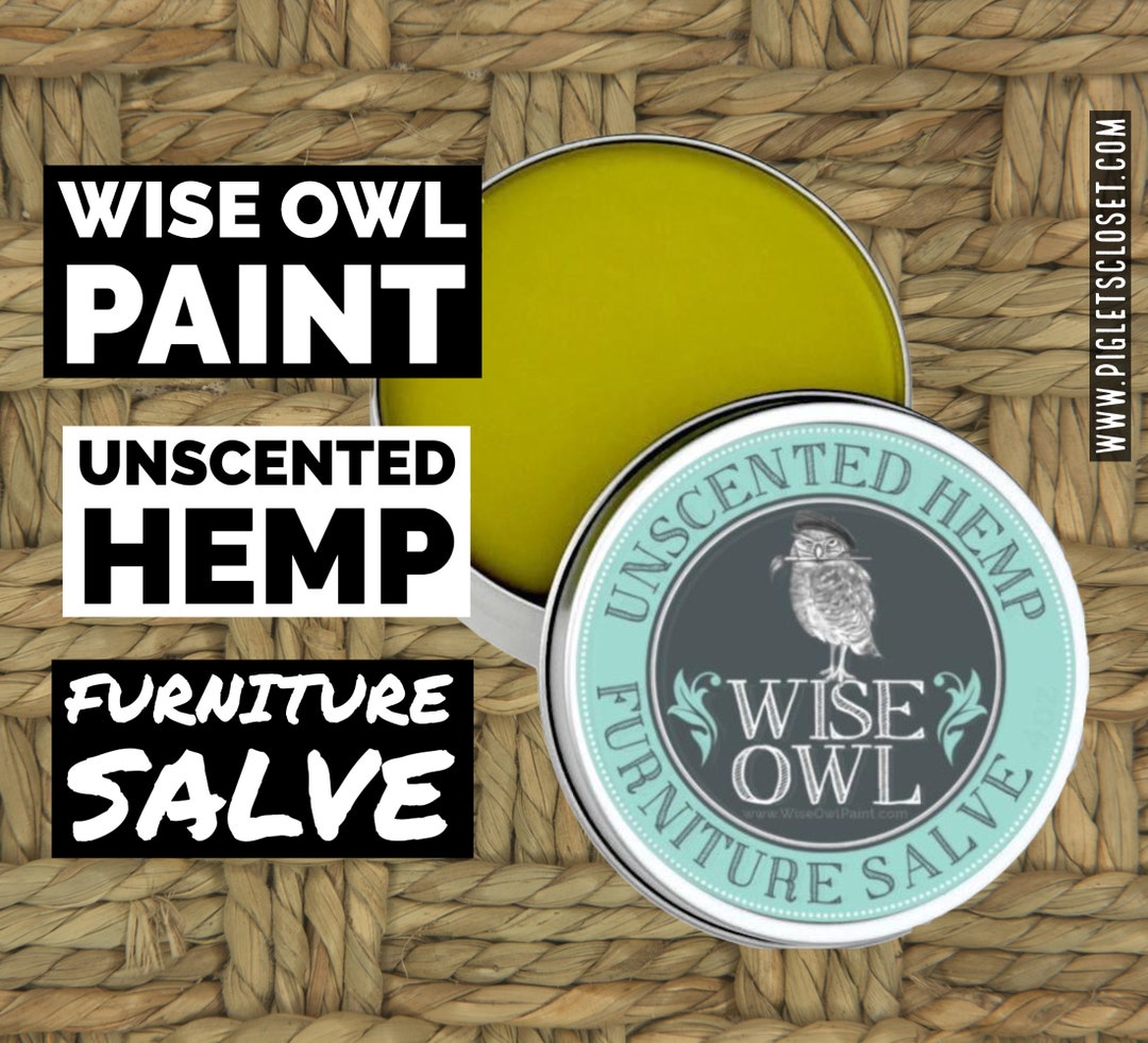 Unscented Hemp Wood Salve Wise Owl Paint, Wise Owl Salve, Wood Restore, Furniture Salve