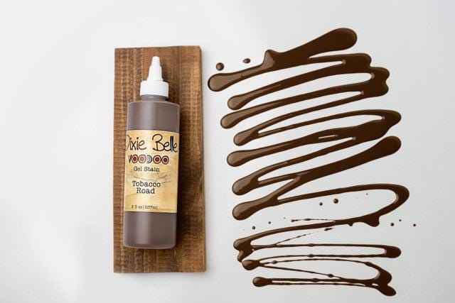 Tobacco Road | Voodoo Gel Stain | Dixie Belle Paint | Brown Colored Wood Stain - Water-based