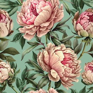 Blushing Blooms | A2 Rice Paper | Paper for Decoupage | Dixie Belles & Whistles | 16.5&quot; x 22&quot;
