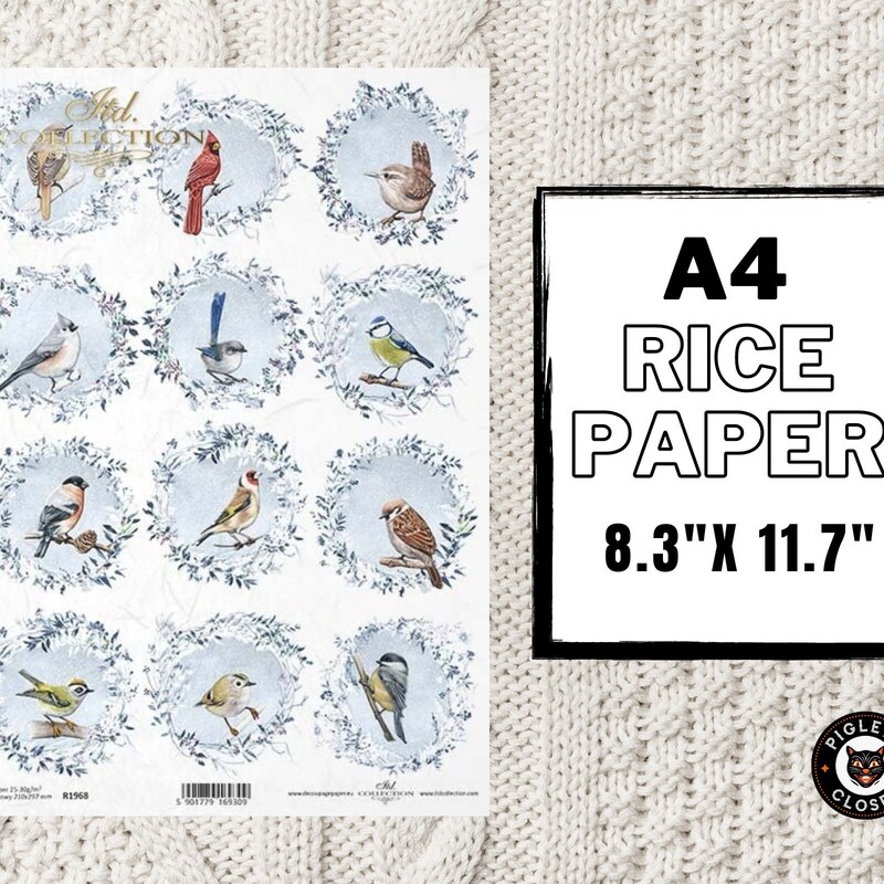 Winter Rice Paper - Etsy