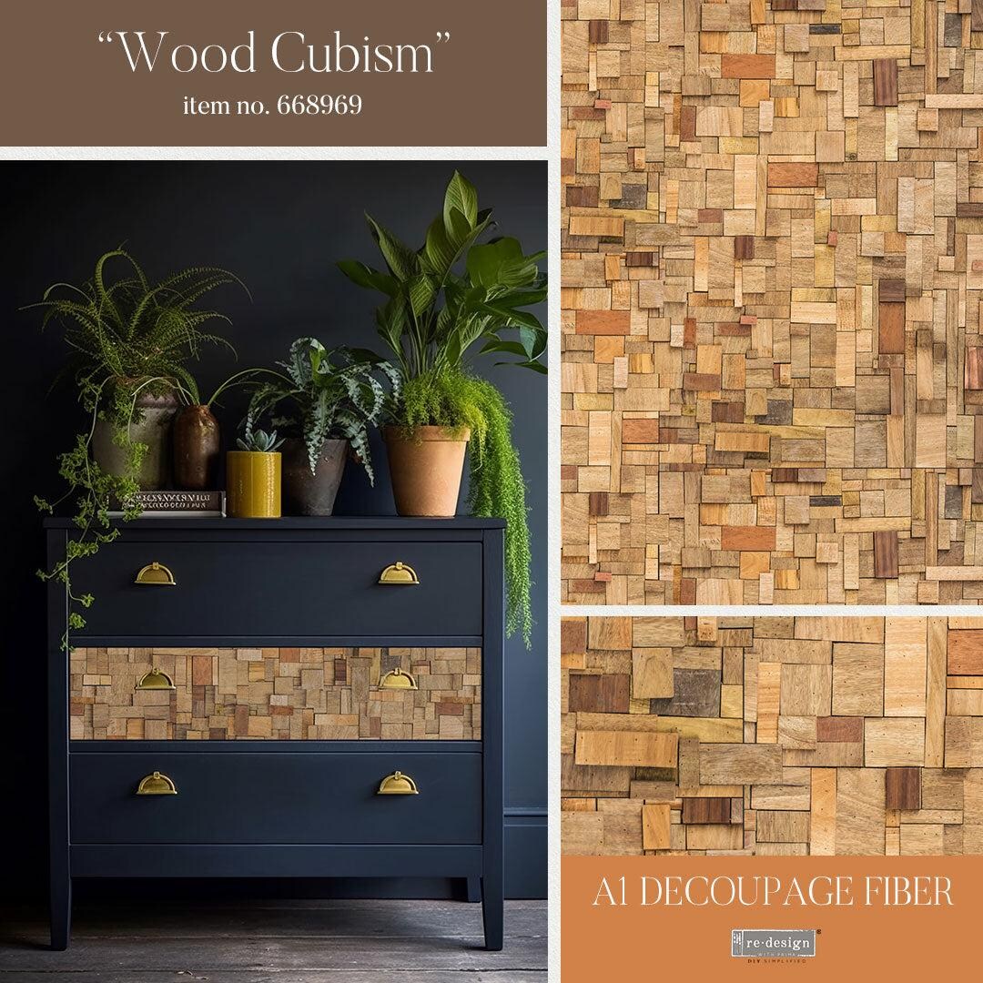 Wood Cubism | A1 Fiber Decoupage | Paper for Decoupage | Redesign With ...